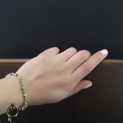 دستبند زبرجد طرح رسپینا زنانه -کد 1094 - تصویر 5