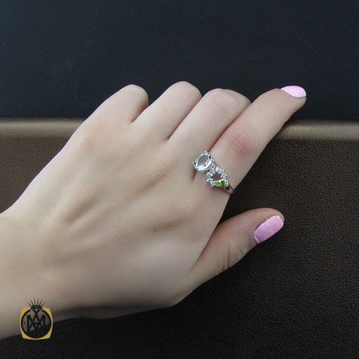 انگشتر کوارتز زبرجد زنانه