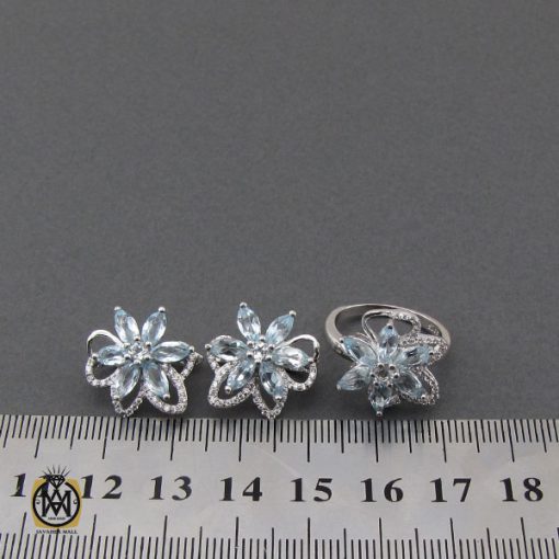 سرویس توپاز زنانه نقره