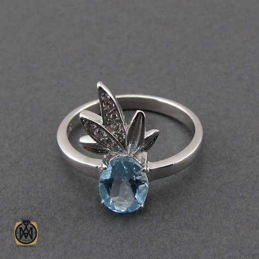 انگشتر توپاز زنانه نقره