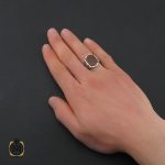 انگشتر عقیق قرمز مردانه