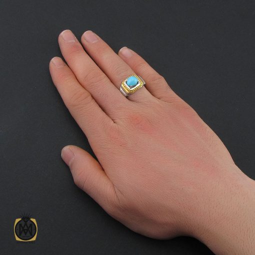 انگشتر فیروزه نیشابوری مردانه