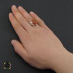 5 انگشتر عقیق یمن با حکاکی یا علی مولا مردانه - کد 10701 - تصویر 5