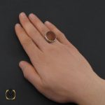 5 انگشتر عقیق یمن با حکاکی بابی انت و امی یا امیرالمومنین مردانه - کد 10709 - تصویر 5