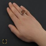 5 انگشتر عقیق یمن با حکاکی احب الله من احب حسينا طرح صفوی مردانه - کد 10714 - تصویر 5