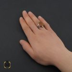 انگشتر عقیق یمن با حکاکی یا زهرا مردانه - کد 10722 - تصویر 5