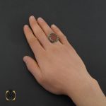 انگشتر عقیق یمن با حکاکی انا خادم الحسین المظلوم مردانه - کد 10727 - تصویر 5