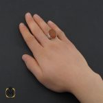 انگشتر عقیق یمن با حکاکی شرف الشمس و ماشاالله لا قوه الا بالله ان ترن انا اقل منک مالا و ولدا مردانه - کد 10730 - تصویر 6