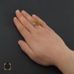 5 انگشتر عقیق یمن با حکاکی شرف الشمس و کل الخیر فی باب الحسین مردانه - کد 10732 - تصویر 5