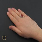 5 انگشتر عقیق قرمز مردانه – کد 10763 - تصویر 5