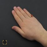 انگشتر عقیق یمن با حکاکی شرف الشمس مردانه – کد 10780 - تصویر 5