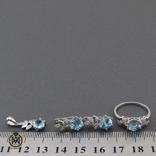 سرویس توپاز زنانه نقره