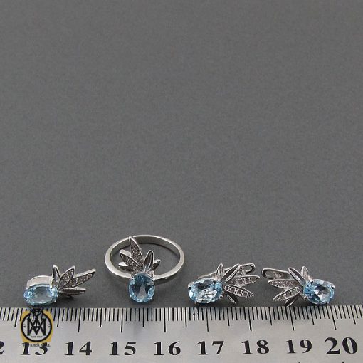 سرویس توپاز زنانه نقره