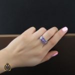 انگشتر-آمتیست-زنانه-نقره انگشتر آمتیست زنانه نقره