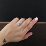 انگشتر توپاز زنانه نقره