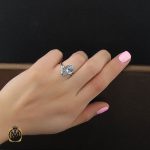 انگشتر توپاز زنانه نقره