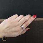 سرویس تورمالین و سیترین طرح پیچک زنانه - کد 7233 - تصویر 8