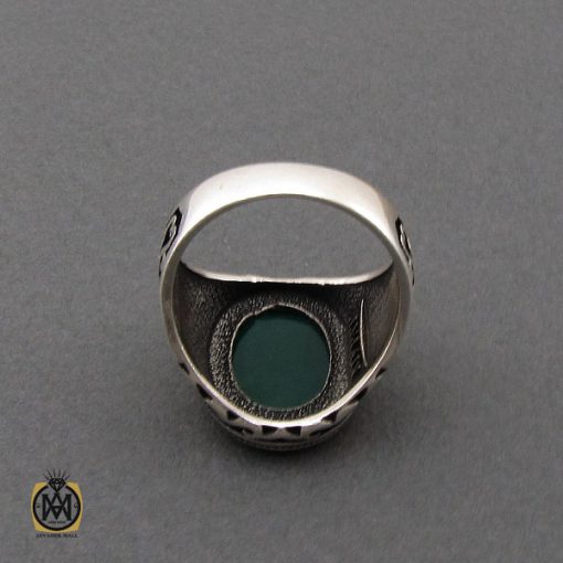 انگشتر عقیق سبز مردانه