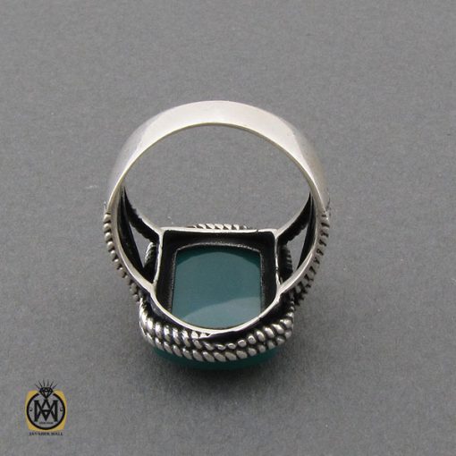 انگشتر عقیق سبز مردانه