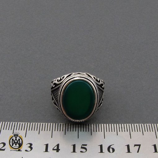 انگشتر عقیق سبز مردانه