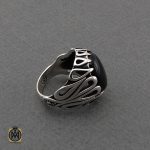 انگشتر عقیق سیاه مردانه