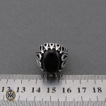 انگشتر عقیق سیاه مردانه