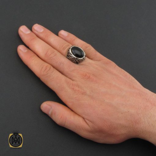 انگشتر-عقیق-سیاه-مردانه (6) انگشتر عقیق سیاه مردانه