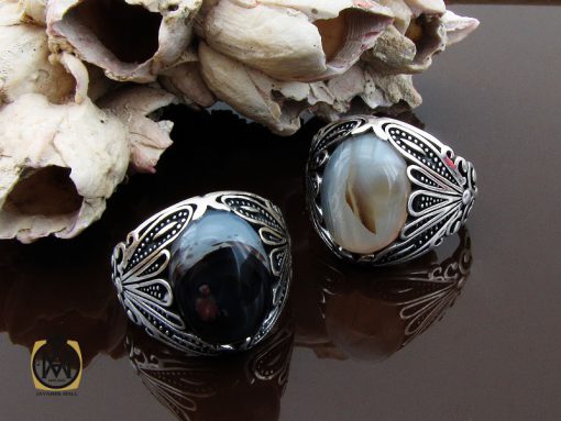 انگشتر عقیق شجر مردانه- کد 10851 - تصویر 7