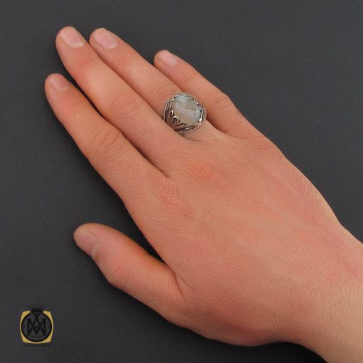 انگشتر عقیق شجر مردانه- کد 10851 - تصویر 6