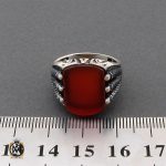 انگشتر عقیق قرمز