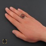 انگشتر-عقیق-قرمز-مردانه-ترک (6) انگشتر عقیق قرمز مردانه
