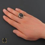 انگشتر-عقیق-مردانه (6) انگشتر عقیق سیاه مردانه