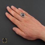 انگشتر-عقیق-مردانه-نقره (6) انگشتر عقیق سیاه مردانه