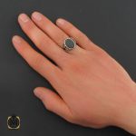 انگشتر-عقیق-مشکی-مردانه (6) انگشتر عقیق مشکی مردانه- کد 10806 - تصویر 5