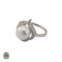 انگشتر-مروارید-زنانه-اصل (2) انگشتر مروارید پرورشی زنانه اصل