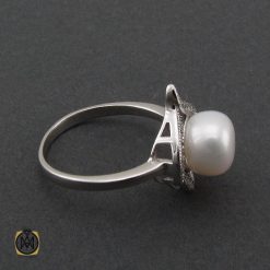 انگشتر-مروارید-زنانه-اصل (3) انگشتر مروارید پرورشی زنانه اصل