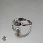 انگشتر-مروارید-پرورشی (1) انگشتر مروارید پرورشی زنانه اصل