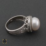 انگشتر-مروارید-پرورشی-اصل (3) انگشتر مروارید پرورشی زنانه اصل