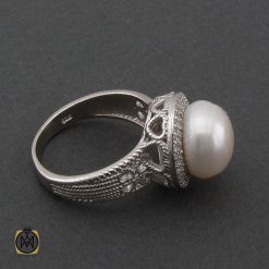 انگشتر-مروارید-پرورشی-اصل (3) انگشتر مروارید پرورشی زنانه اصل