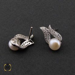 گوشواره-مروارید-زنانه-پرورشی (3) گوشواره مروارید پرورشی اصل