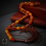 تسبیح-کهربا-پودری-33-دانه00 تسبیح پودر کهربا 33 دانه