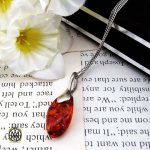 گردنبند کهربا اصل زنانه