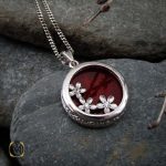 گردنبند عقیق اصل زنانه