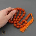 تسبیح کهربا پودری