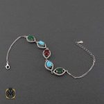 دستبند زمرد عقیق فیروزه