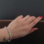 دستبند-نقره-زنانه-جواهر (2) دستبند نقره زنانه عیار 925