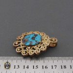 مدال فیروزه الماس زنانه