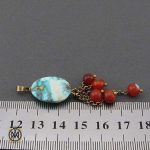 مدال_فیروزه_گردنبند-عقیق (4) گردنبند مدال فیروزه و عقیق