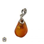 گردنبند مدال کهربا اصل