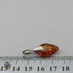 گردنبند مدال کهربا اصل